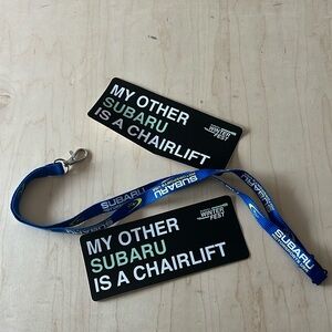 Subaru - lanyard and 2 stickers - RARE